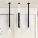 Axyaa Ultra Fine Black LED Pendant Lamps - Modern Minimalist Ceiling Droplight