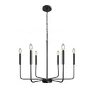 Axya Retro Chandelier: Modern LED Living Room Lighting Fixtures