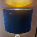 Axya Oval Gold-Lined Velvet Lamp Shade for E27E14 Lamp Caps