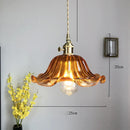 Axyaa Nordic Green Glass LED Hanging Lamp Copper Switch Pendant Light
