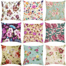 Axyaa Mulberry Floral Cushion Cover - European & American Style Luxury Room Decor
