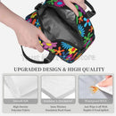 Axyaa Hippie Flower Insulated Lunch Bag with Adjustable Strap