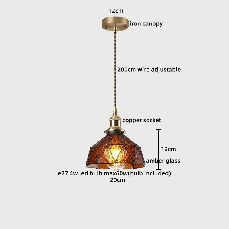 Axyaa White Ceramic LED Pendant Light Fixture with Copper Nordic Design