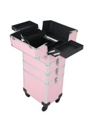 Axyaa 4-Tier Foldable Makeup Case for Beauty Pros