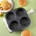 Axyaa Silicone Hamburger Mold - High-Temperature Resistant Baking Tool & Bread Mold