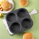 Axyaa Silicone Hamburger Mold - High-Temperature Resistant Baking Tool & Bread Mold