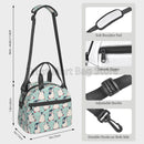 Axyaa Penguins Insulated Lunch Bag with Adjustable Strap for Picnic School Work