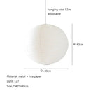 Axyaa Japanese Lantern Style Pendant Light for Modern Home Decor