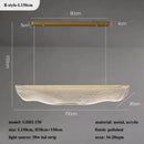 Axyaa LED Acrylic Chandelier for Modern Minimalist Home Decor