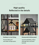 Axyaa Multi-layer Folding Storage Rack with Wheels
