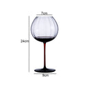 Axyaa High Feet Wine Goblet Set - Elegant Glass Drinkware for Bars & Restaurants