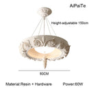 Axyaa French Luxury Plaster Ceiling Lamp for Elegant European Baroque Decor.
