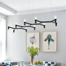 Axyaa Metal Pendant Chandelier: Modern Luxury G9 LED Lighting Fixture