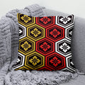 Axyaa Lucky Cat Mount Fuji Art Cushion Cover - Japanese Style Throw Pillow