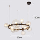 Axyaa Elegant Crystal Chandelier Dining Room Ceiling Pendant Lights