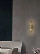Axyaa Gold/Black Stainless Steel Crystal Wall Sconce for Home Décor