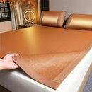 Axyaa Bamboo Cooling Mat 2025: Summer Student Home Comfort, Breathable Washable Bed Sheet