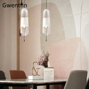 Axyaa Industrial Glass Pendant Lights for Home Decor Dining Room Bedroom