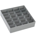 Axyaa 24-Compartment Fabric Storage Box: Foldable Stackable Organizer for Socks, Ties, Underwear