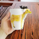 Axyaa Puppy Giraffe Ceramic Coffee Cup 400ml