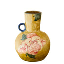 Axyaa Peony Flower Ceramic Vase: Chinese Retro Hand-painted Porcelain Home Decor