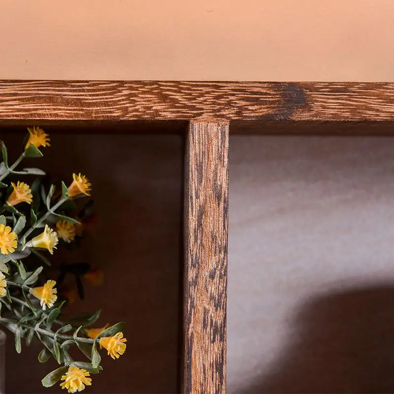 Axya Solid Wood Chinese Wall Display Shelf Zen Shelf for Living Room
