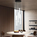 Axyaa Rotating Acrylic Chandelier Pendant Light for Home Living Room Lobby