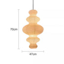 Axyaa Noguchi Pendant Light Vintage Wabi-sabi Chandelier for Living Room Bedroom