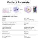 Axyaa RGB Underwater Submersible Lights - 3 LEDs, CR2032 Battery, Aquarium, Garden, Swimming Pool