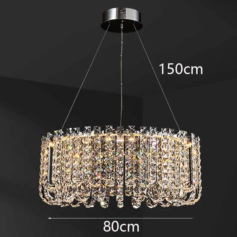 Luxury Crystal Chandelier for Living Room Bedroom Dining Room by Axyaa