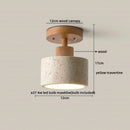 Axyaa Nordic LED Ceiling Light Stone Wood Ball Luxury Ceiling Lamp