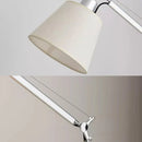 Modern Silver Metal Table Lamp by Axyaa for Bedroom, Foyer, Reading, Study