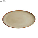 Axyaa Ceramic Steak Plate with Handle & Seasoning Dish - Set of 2