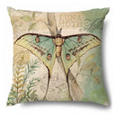 Enchanted Garden Butterfly Moth Pillow Cover by Axyaa - Sofa Bedroom Car Cushion Cover