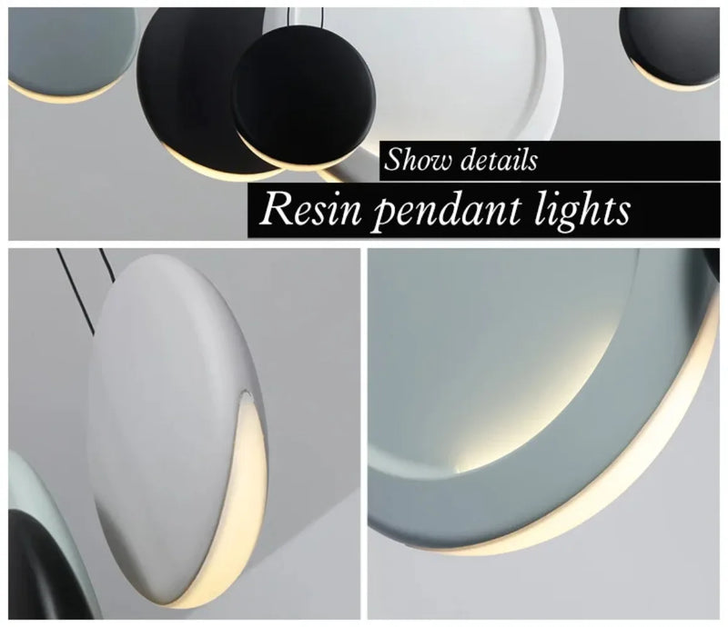 Axyaa Scandinavian Chandelier Pendant Lamp for Dining Room Coffee Shop Bar Kitchen Island