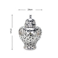 Golden Ceramic Vase for Artistic Flower Arrangement by Axyaa