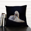 Axyaa Dog & Cat Pattern Linen Cushion Cover for Living Room Decor