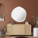 Axyaa Sayori Ivory 38" Wall Mirror for Bedroom Living Room Entryway