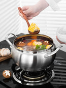 Axya Stainless Steel Hotpot Soup Pot for Induction Cooker and Gas Stove
