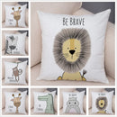 Nordic Animal Pillow Case Decor Cover for Sofa by Axyaa