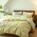 Axyaa Waffle Lyocell Cotton Queen Bedding Set: Soft, Breathable, Comfortable Duvet Cover