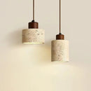 Cream Stone Pendant Light by Axyaa: Retro Style for Homestay, Restaurant, Bedroom.