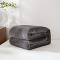 Axyaa Winter Grid Flannel Blanket | Thick Fleece Sofa Cover | Soft & Cozy Bedspread