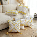 Axyaa Boho Cotton Throw Pillowcase Cojines Geometric Tassel Cushion Cover