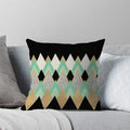 Gray Geometric Style Pillow Cover for Home Decor - Axyaa