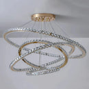 Axyaa Crystal Chandelier Stair Pendant Lamp Living Room Interior Lighting