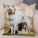 Axyaa Australian Shepherd Pillow Cover - Cute Dog Animal Cushion