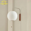 Axyaa Minimalist Silk Wall Lamp LED E27 Art Decor Sconce