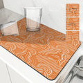 Axyaa Geometric Shapes Kitchen Drying Mat Square Table Decor Mats
