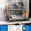Axyaa Kitchen Dish Drainer Organizer Rack Storage Stand Tray Shelf